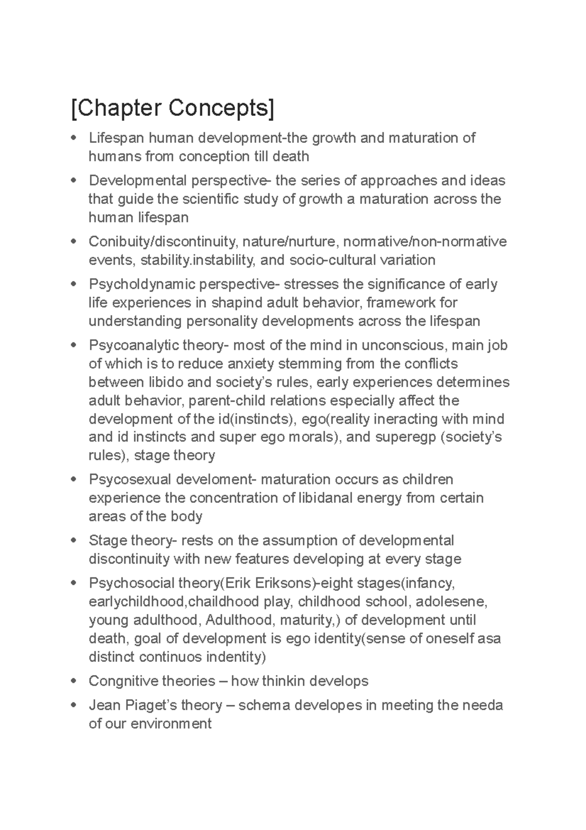 228 Chapter 1: Key Concepts in Lifespan Human Development - Studocu
