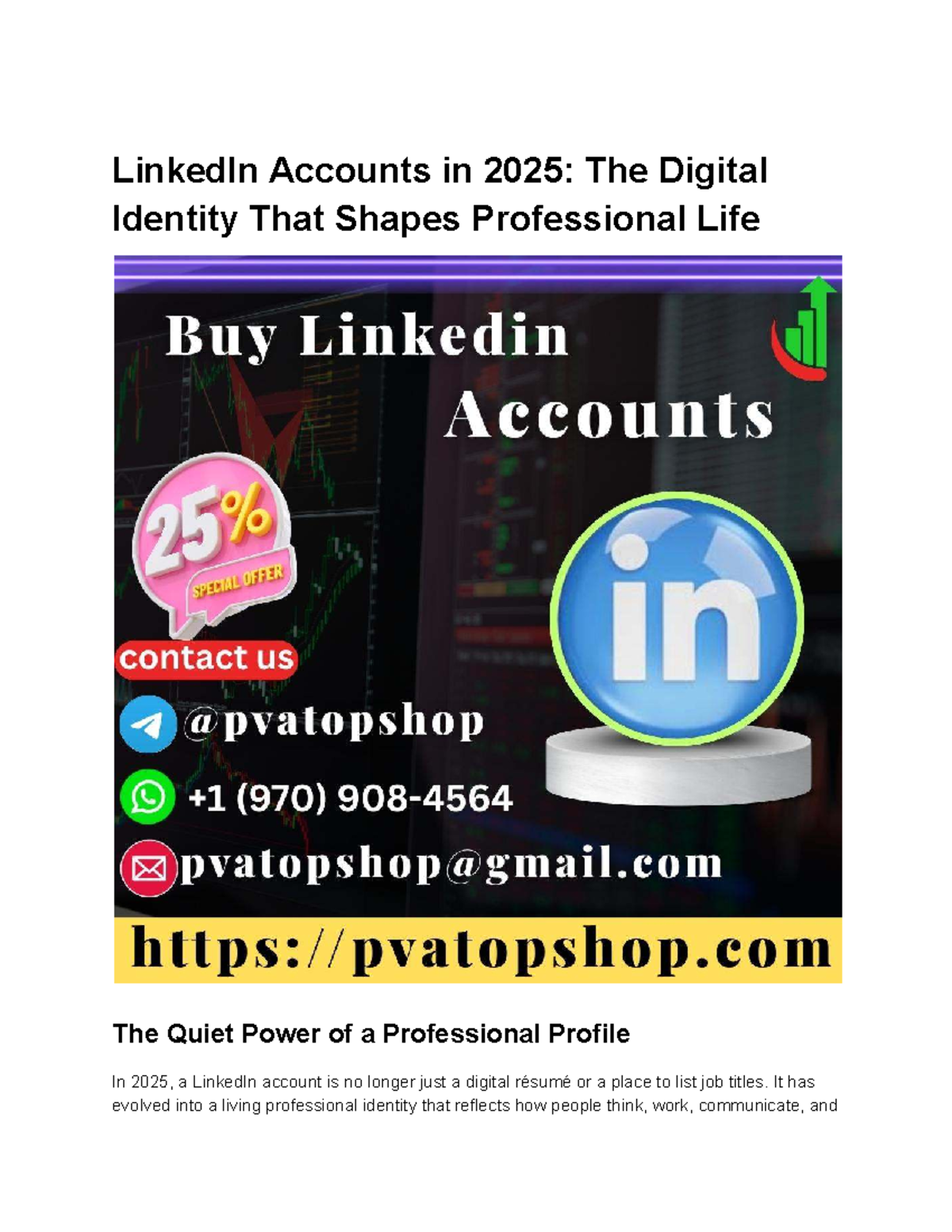 LinkedIn Accounts in 2025: The Evolution of Professional Identity - Studocu