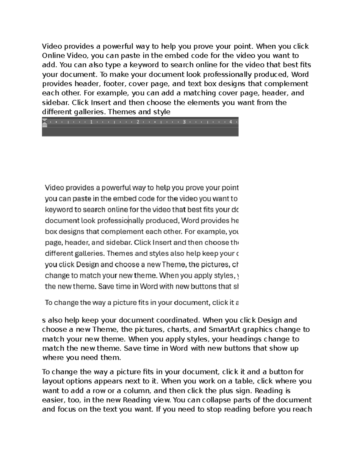 Word Document Tips: Enhancing Your Work with Video & Design - Studocu