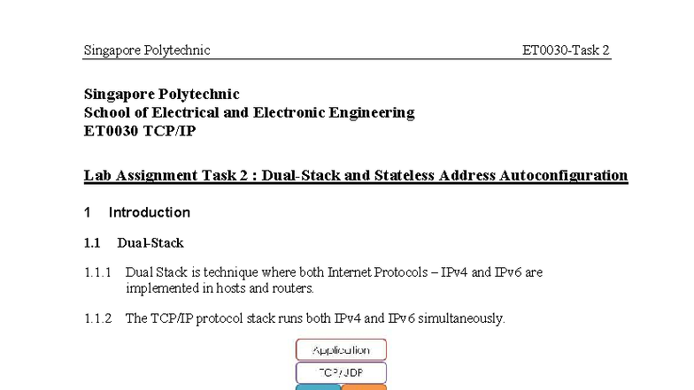 AY2122S1 ET0030 Lab Assignment 2: Stateless Address Autoconfiguration ...