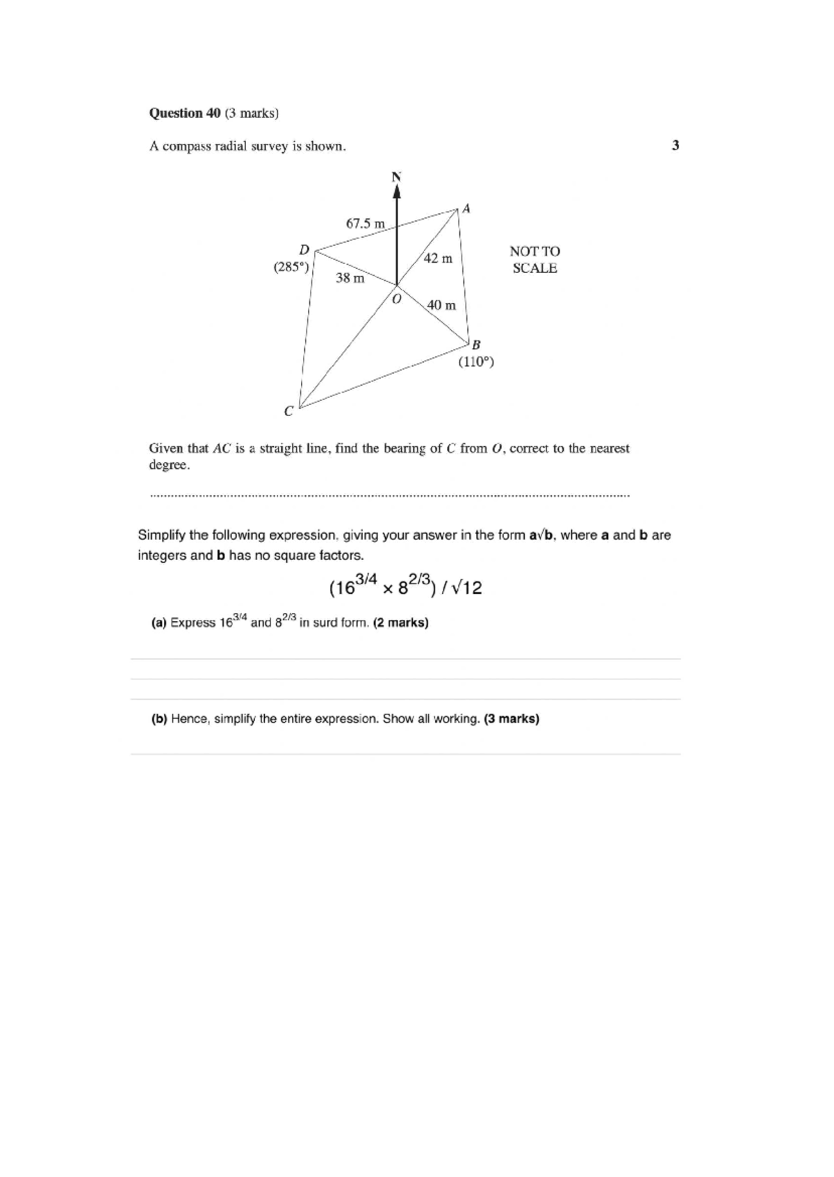 Practice Paper (11): Geometry & Trigonometry Problems - Studocu
