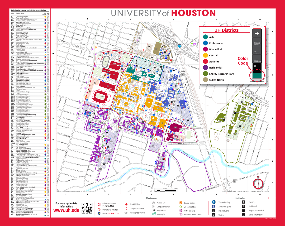 UH Campus Map: Comprehensive Building Guide and Grid Locations - Studocu