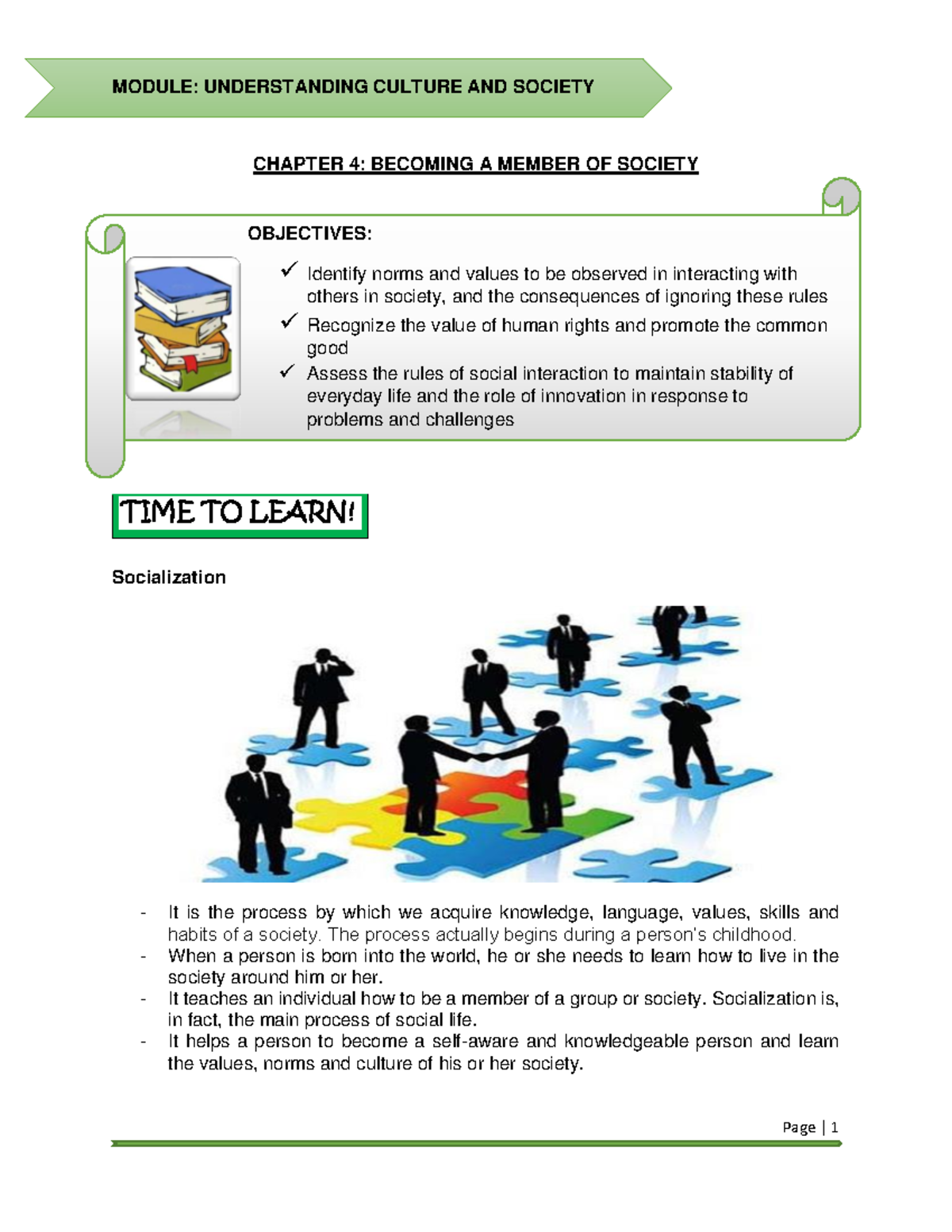 Chapter 4: Understanding Socialization & Identity in Society - Studocu