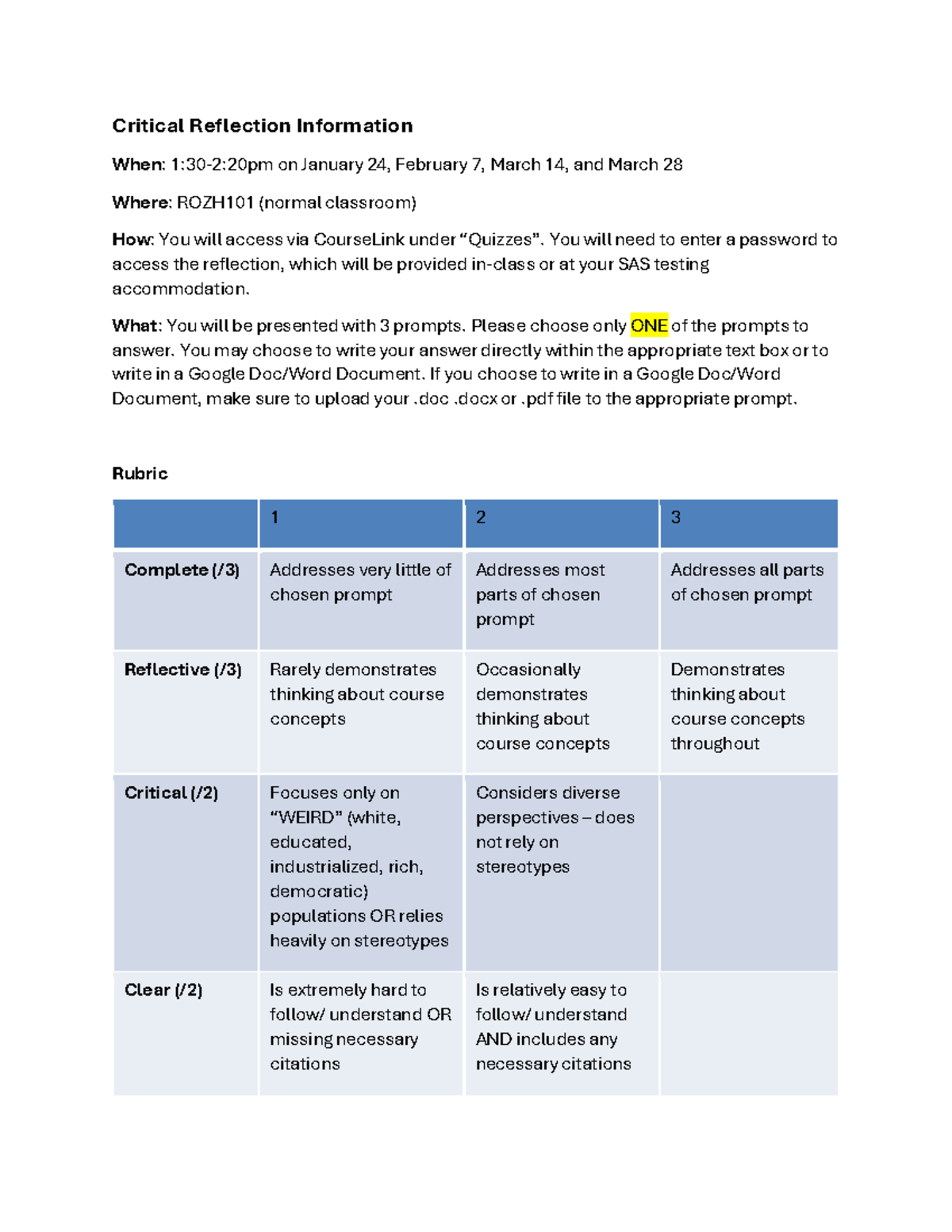 Critical Reflection Information & FAQs - Critical Reflection ...