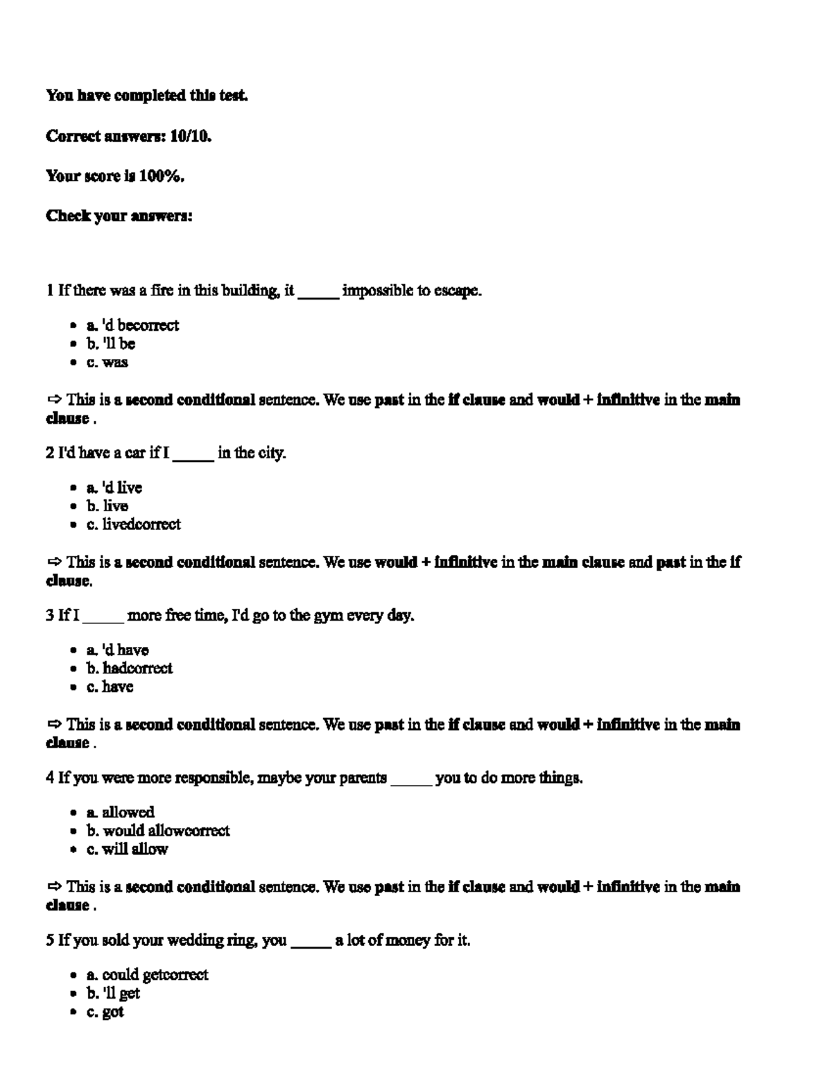 Basic Exercise 2: Second Conditional Practice (SUN 11) - Studocu