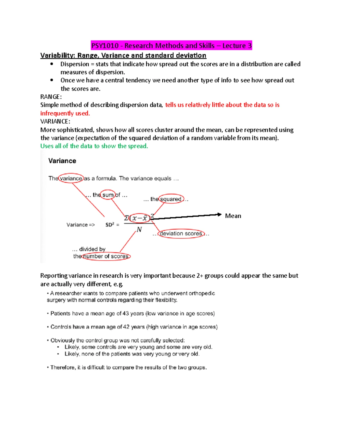 PSY1010 - The Stroop Effect Report - Final Submission - Studocu