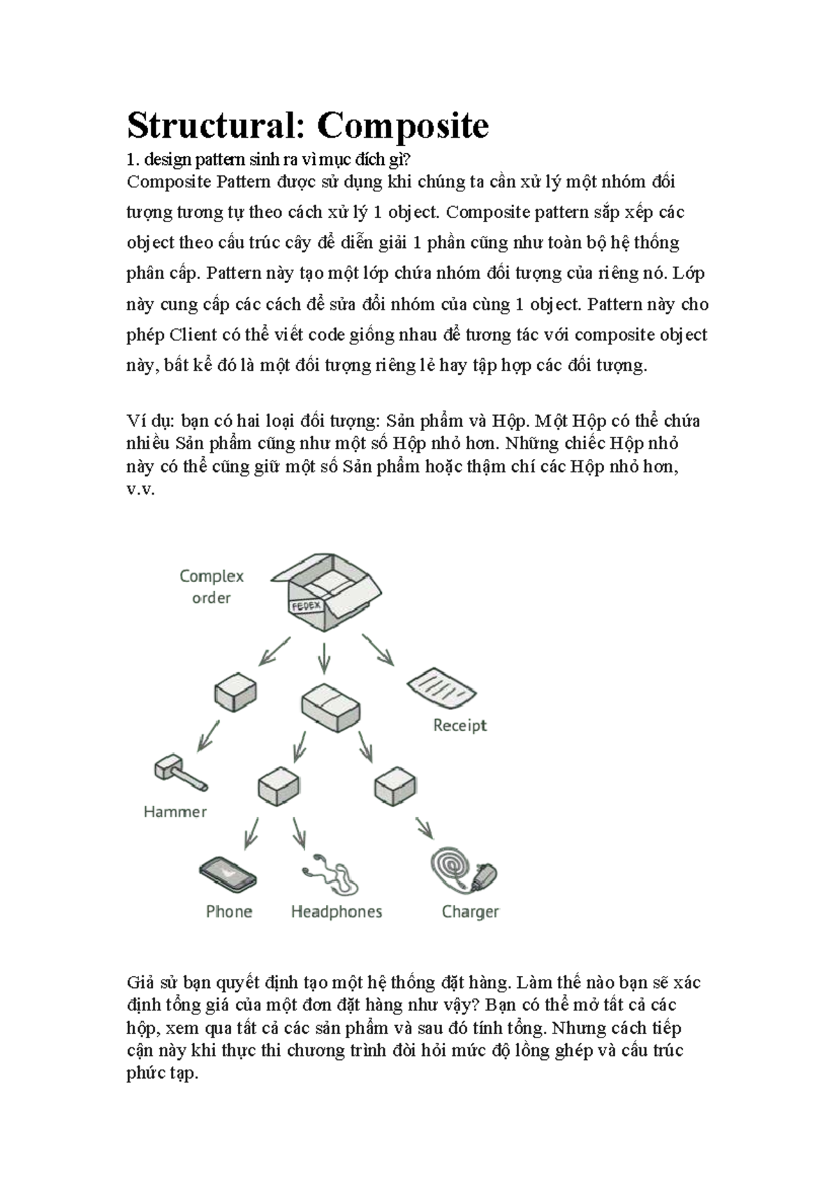 Structural Design Patterns: Composite Pattern Overview - Studocu