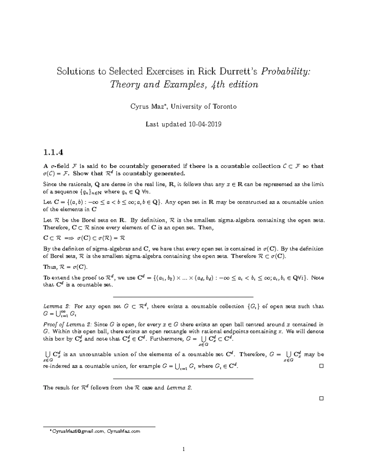 02 Axiom Probability w HWN - p. 2- Sample Space and Events • Sample ...