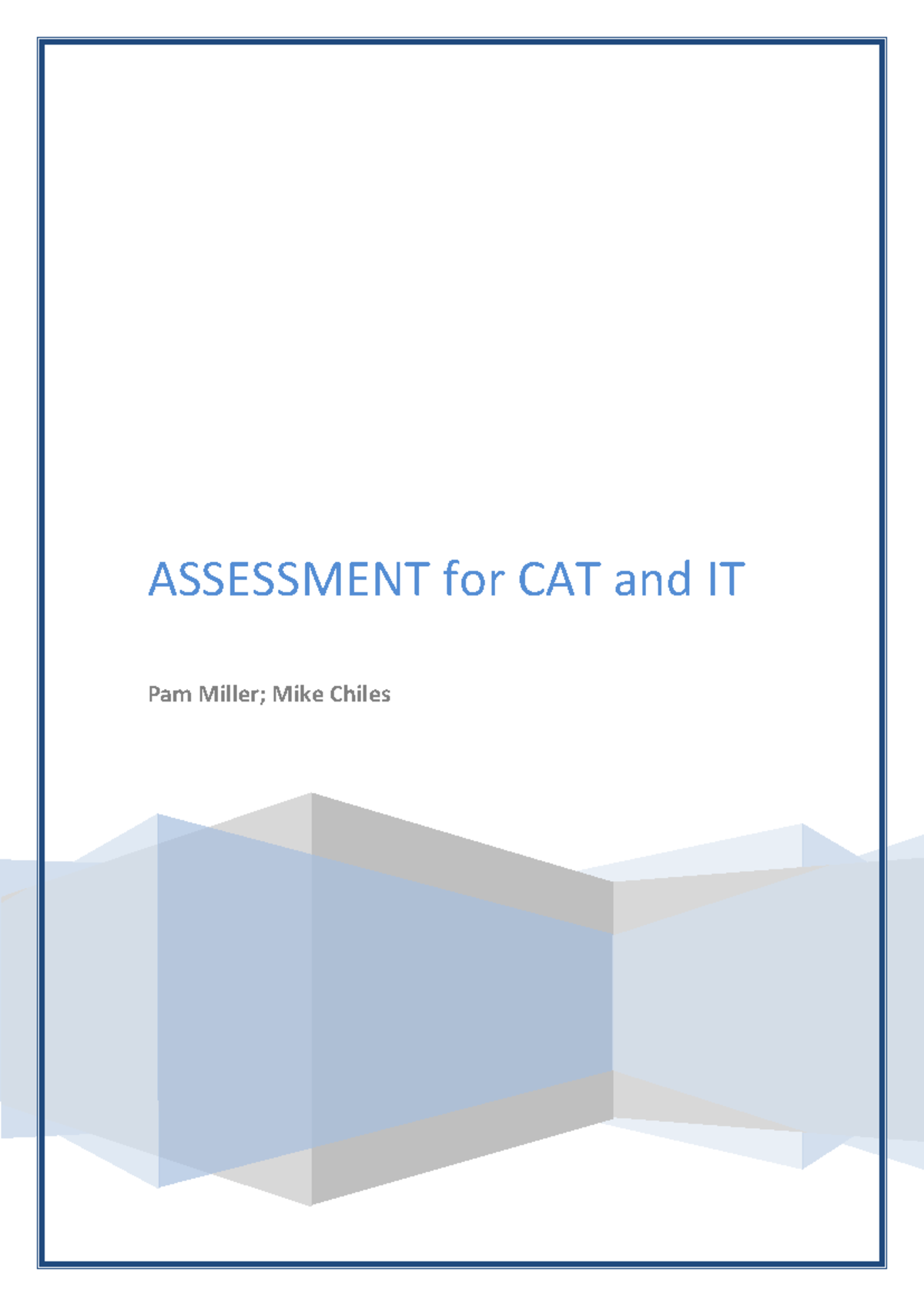 Assessment Best Practices for CAT and IT (CAT 101) - Studocu