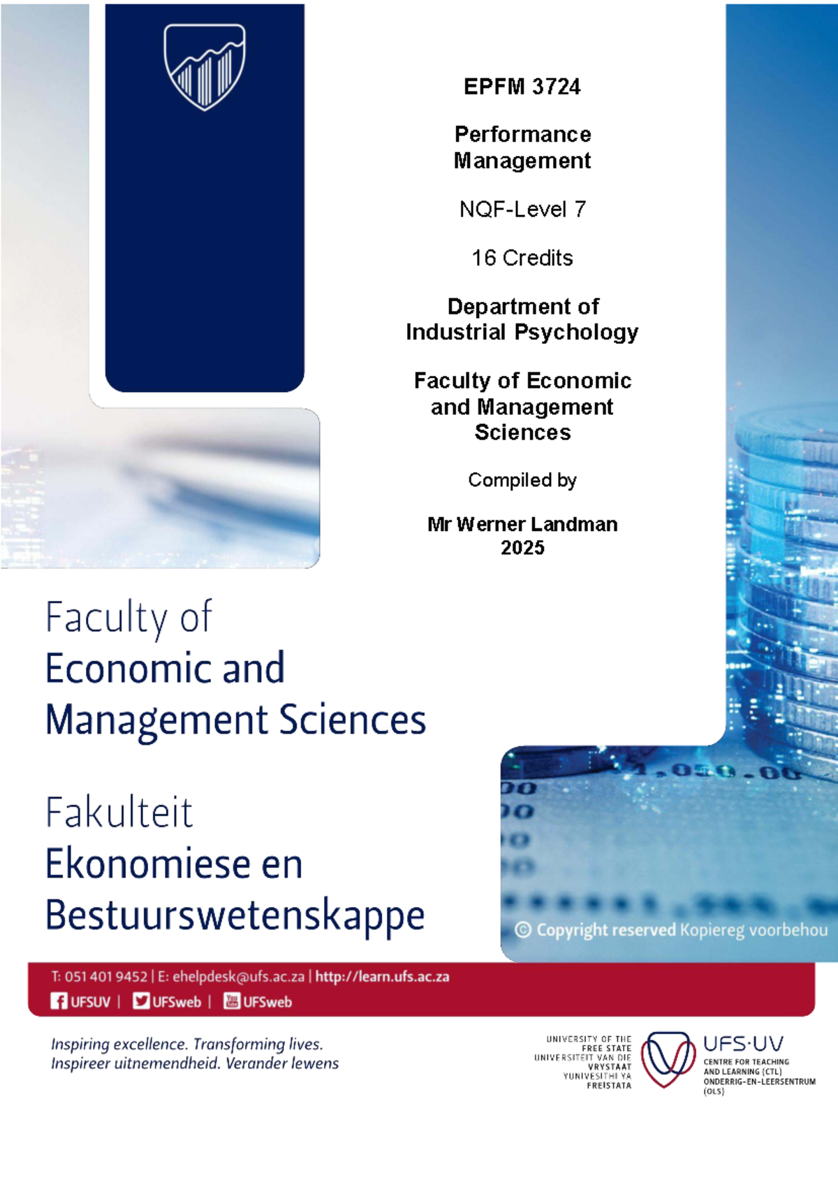 EPFM 3724 Performance Management Study Guide 2025 - Studocu