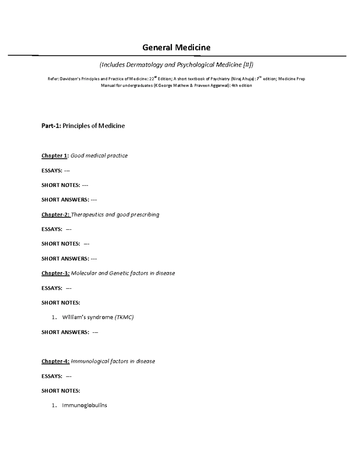 Surgery - Notes - General Surgery (Includes Orthopedics [I] and ...