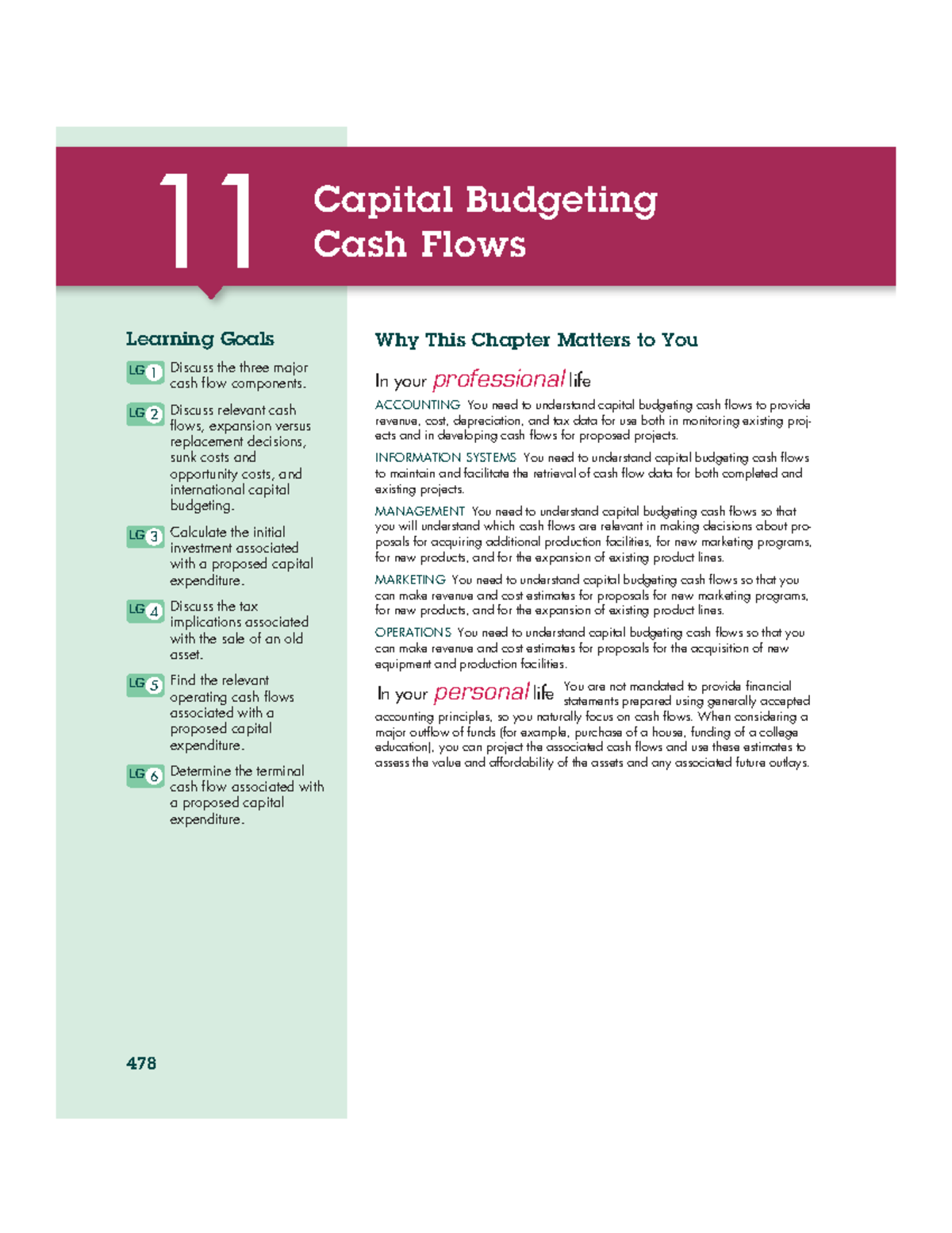 Ch 11 - Capital Budgeting Cash Flows: Exam Prep Guide - Studocu
