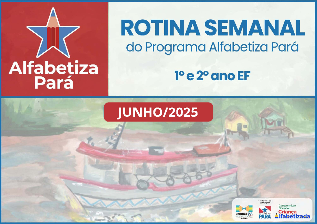 Caderno de Orientação das Rotinas do Alfabetiza Pará 2025 - SEMANAS 1 a ...