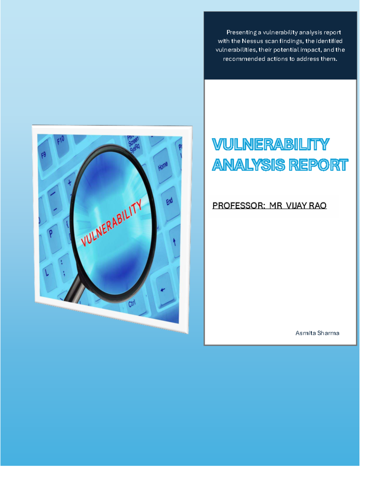 Vulnerability Analysis Report: Nessus Findings & Recommendations ...
