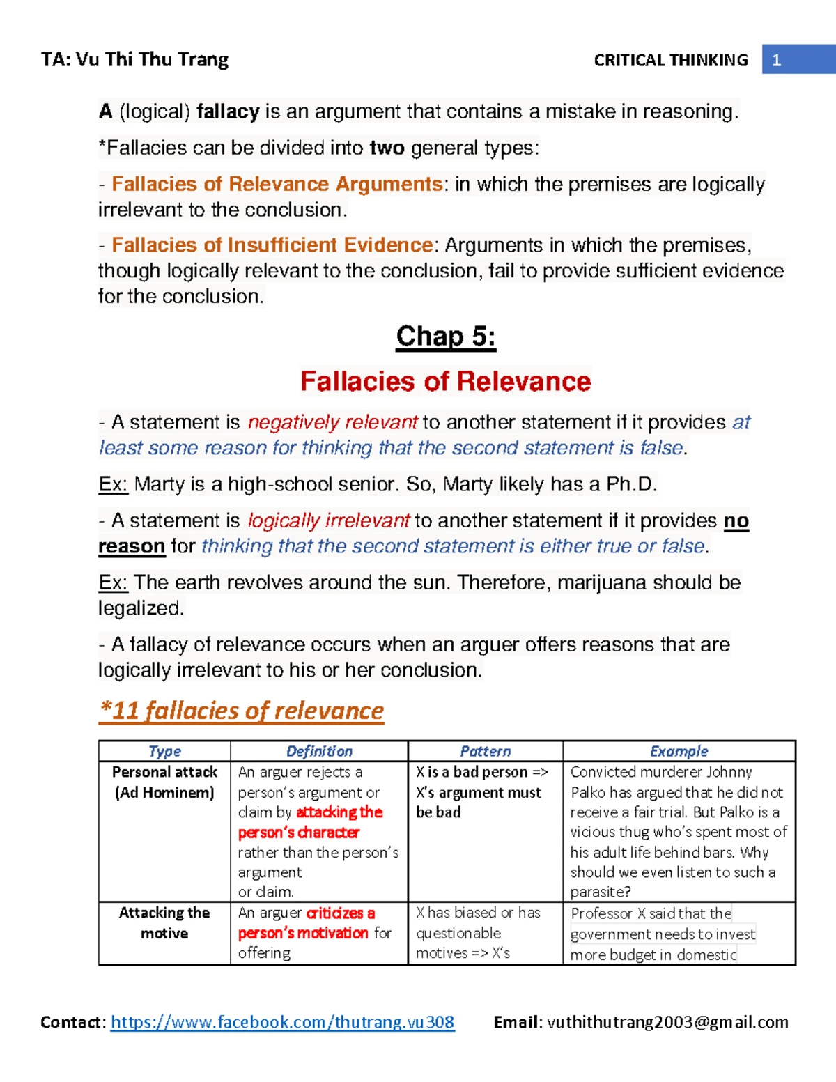 Critical thinking sample test - midterm exam - With key - INTERNATIONAL ...
