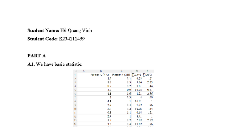 Kinh Tế Lượng: Statistical Analysis & Regression Insights (Course Code ...