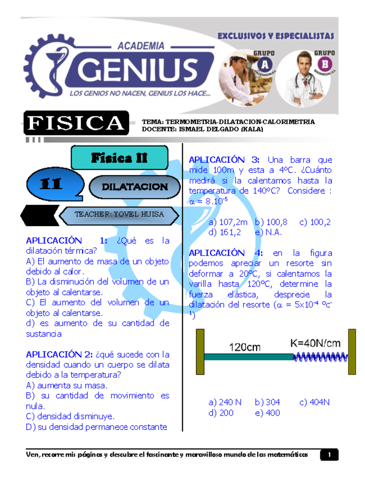 Dilatacion Genius Ven Recorre Mis P Ginas Y Descubre El