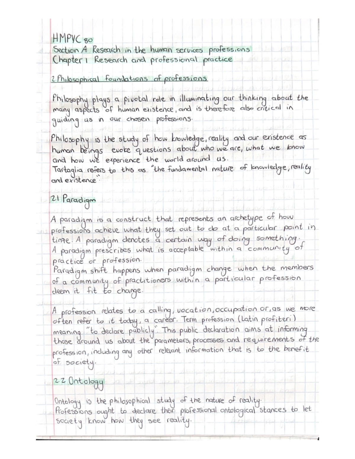 HMPYC80 Chapter 1 research and professional practice - HMPYC80 - Studocu