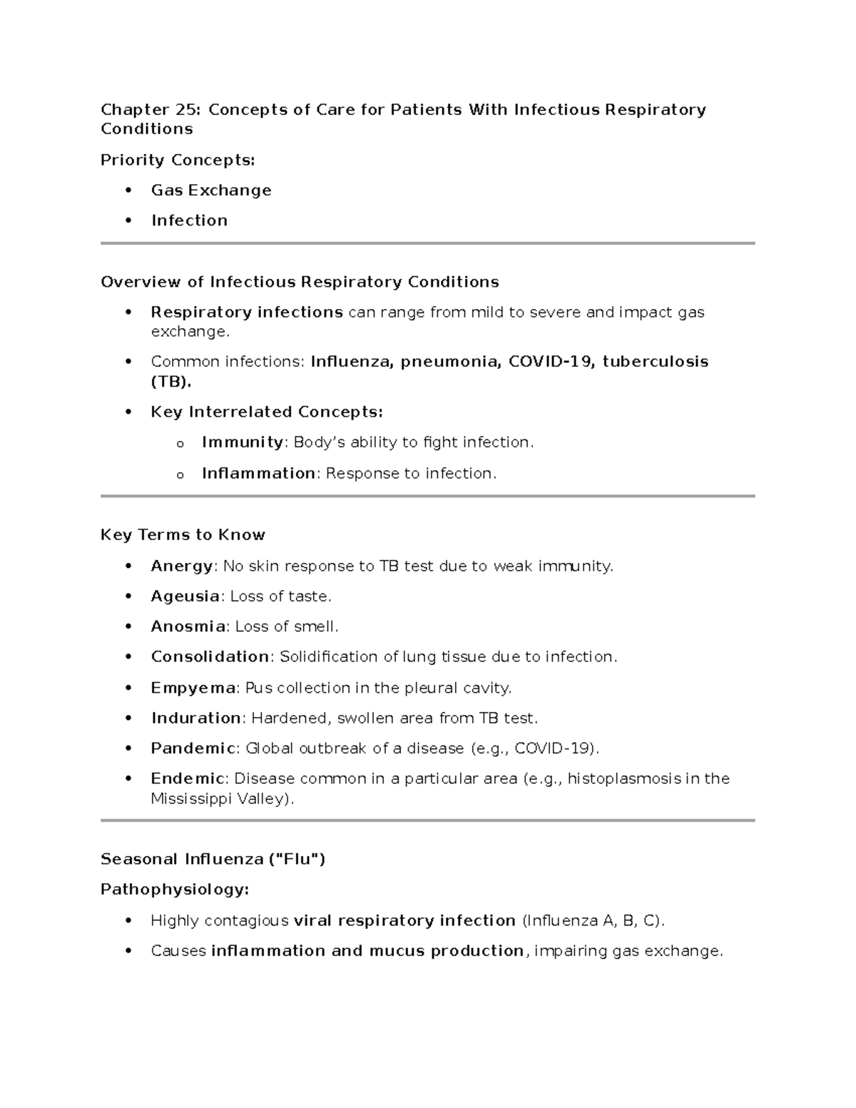 Chapter 25, 26, 50, 51, and 60 book guide - Chapter 25: Concepts of ...