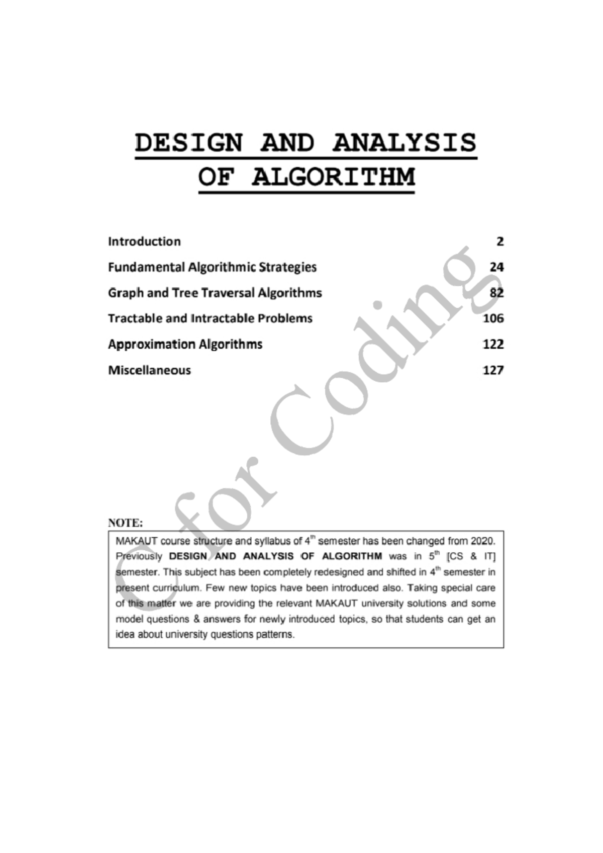 Design & Analysis of Algorithms (CS 4th SEM) - Comprehensive Guide ...