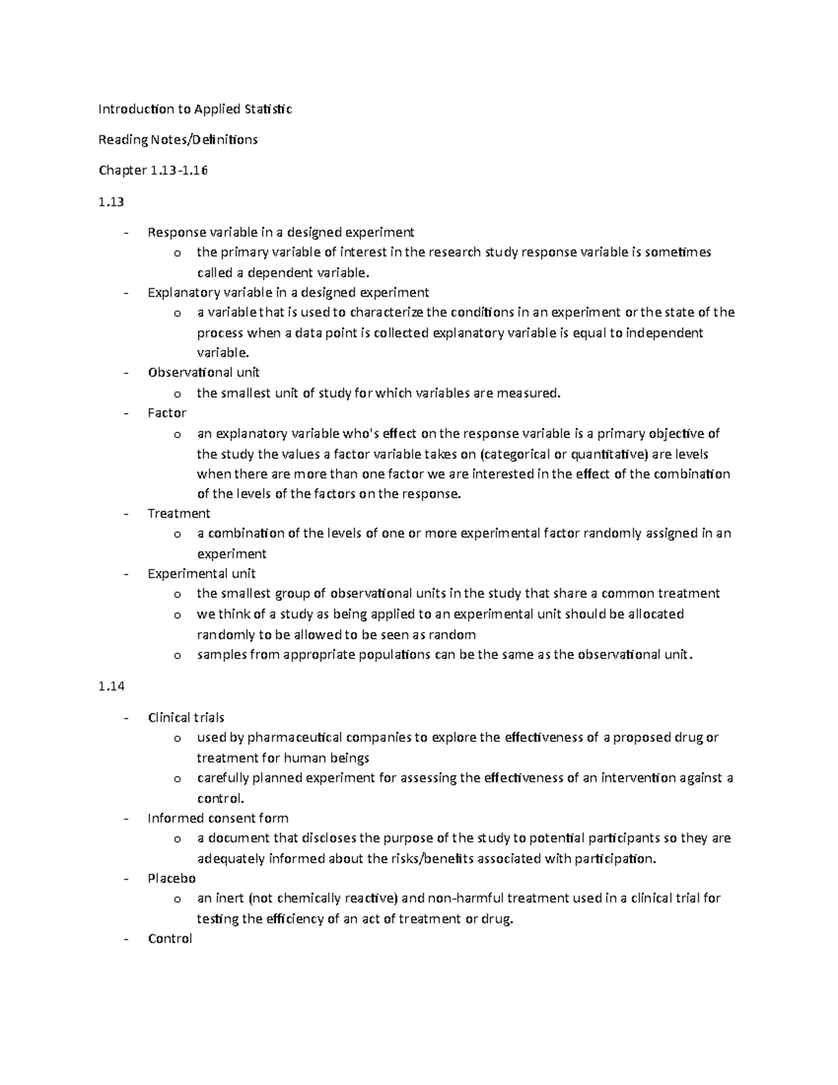 Introduction to Applied Statistic - Introduction to Applied Statistic ...