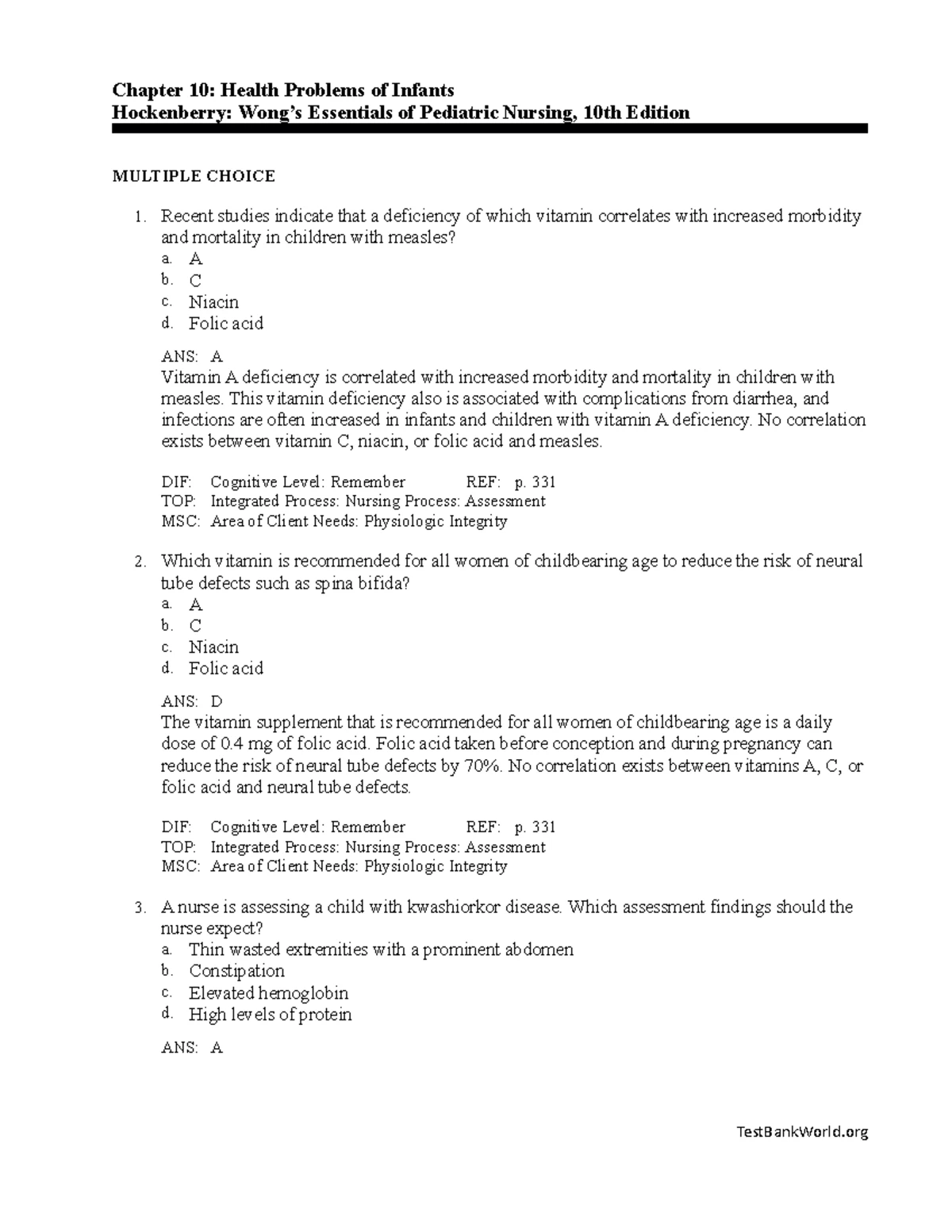 C6 - Wong s Essentials of Pediatric Nursing 10th Edition Hockenberry ...