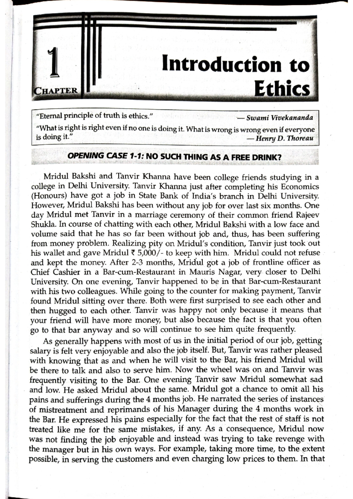 Unit 1 Ge Commerce Sem 5 - Notes - 1 Introduction to CHAPTER Ethics ...