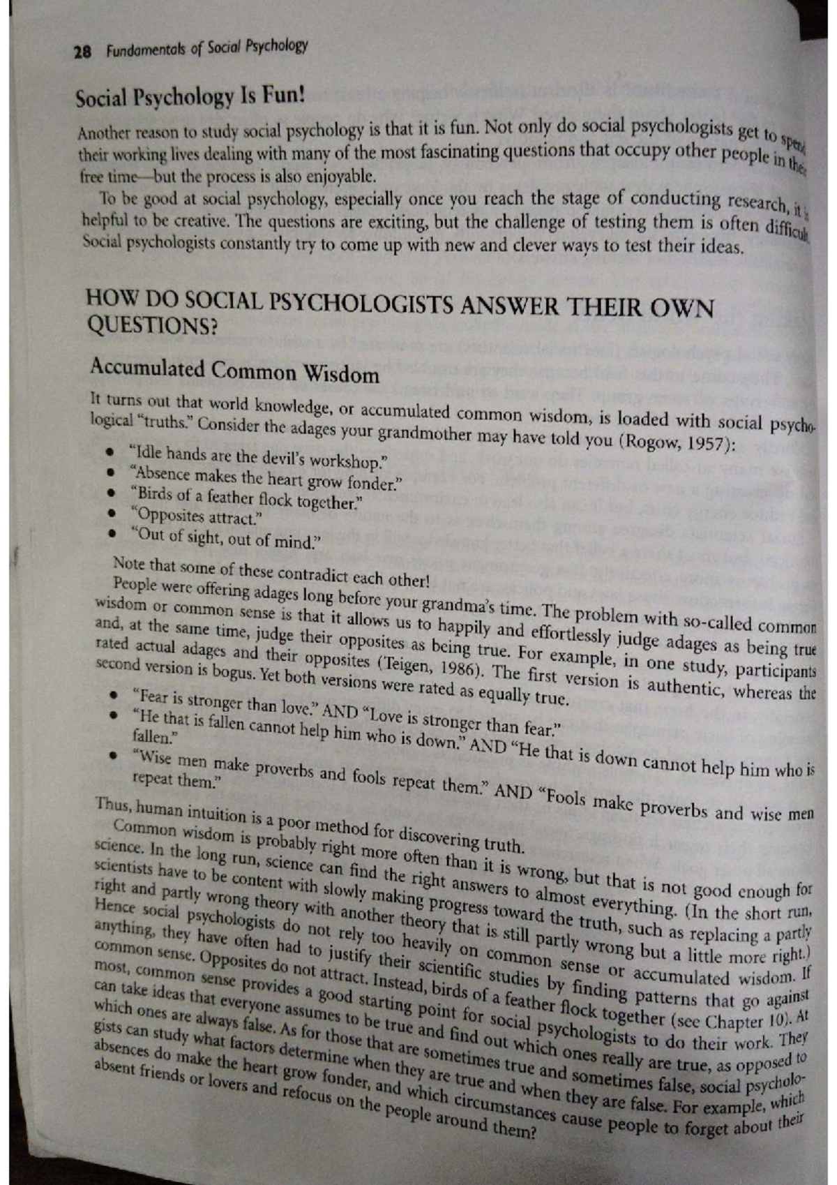 28 Fundamentals of Social Psychology: Exploring Research Methods and ...