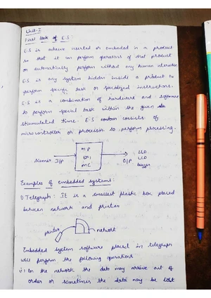 A FIRST LOOK AT EMBEDDED SYSTEMS - Chapter 1 Overview (E) - Studocu