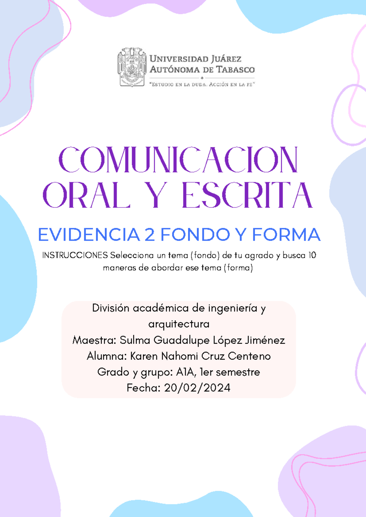 Evidencia 2: Poética y Abordajes en Comunicación Oral y Escrita - Studocu
