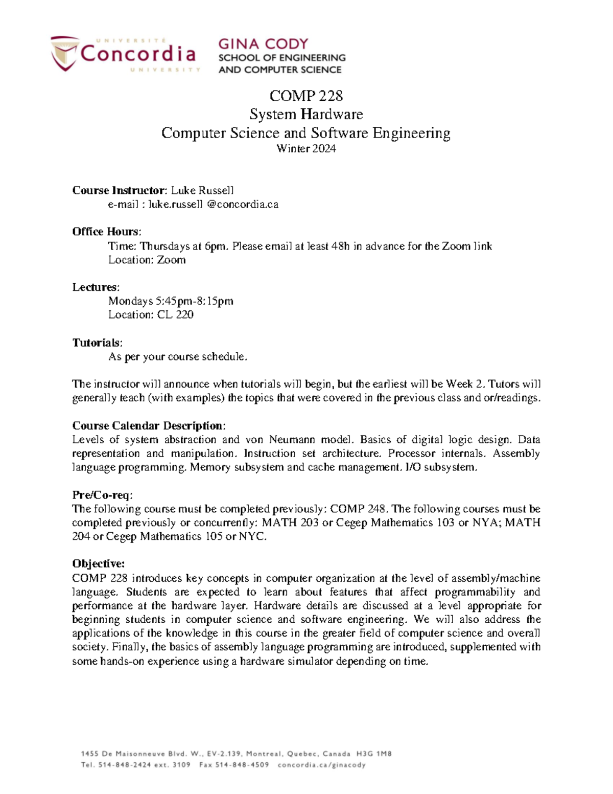 COMP 228 Winter 2024 - Comprehensive Course Syllabus & Overview - Studocu