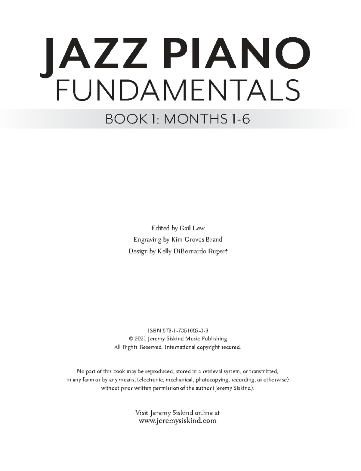 Jazz Piano Fundamentals Book 1: Essential Learning Guide - Studocu