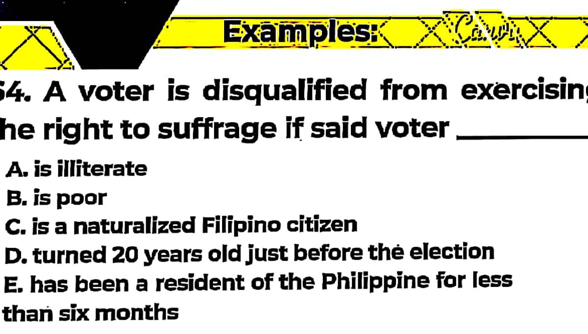 MATH939 206 - Voter Disqualification Examples and Explanation - Studocu