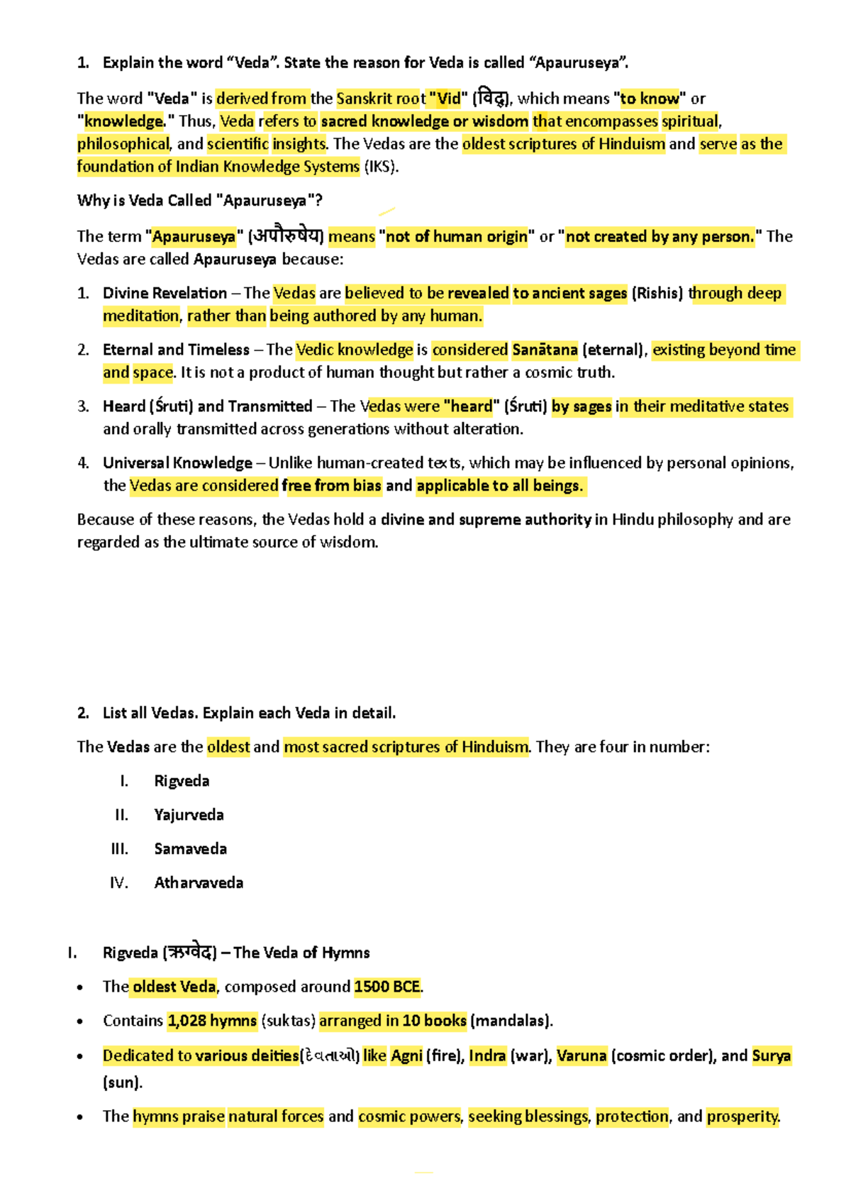 IKS-A2: Understanding the Vedas and Their Significance in Hinduism ...