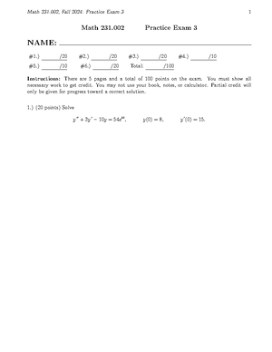 Linear Mathematical Models - 1 Linear Mathematical Models Section 3 ...