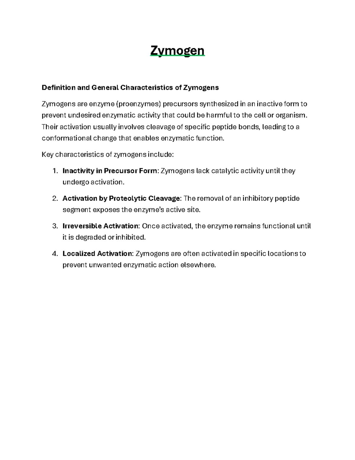 ZYM 101: Zymogens - Definition, Characteristics, and Activation ...