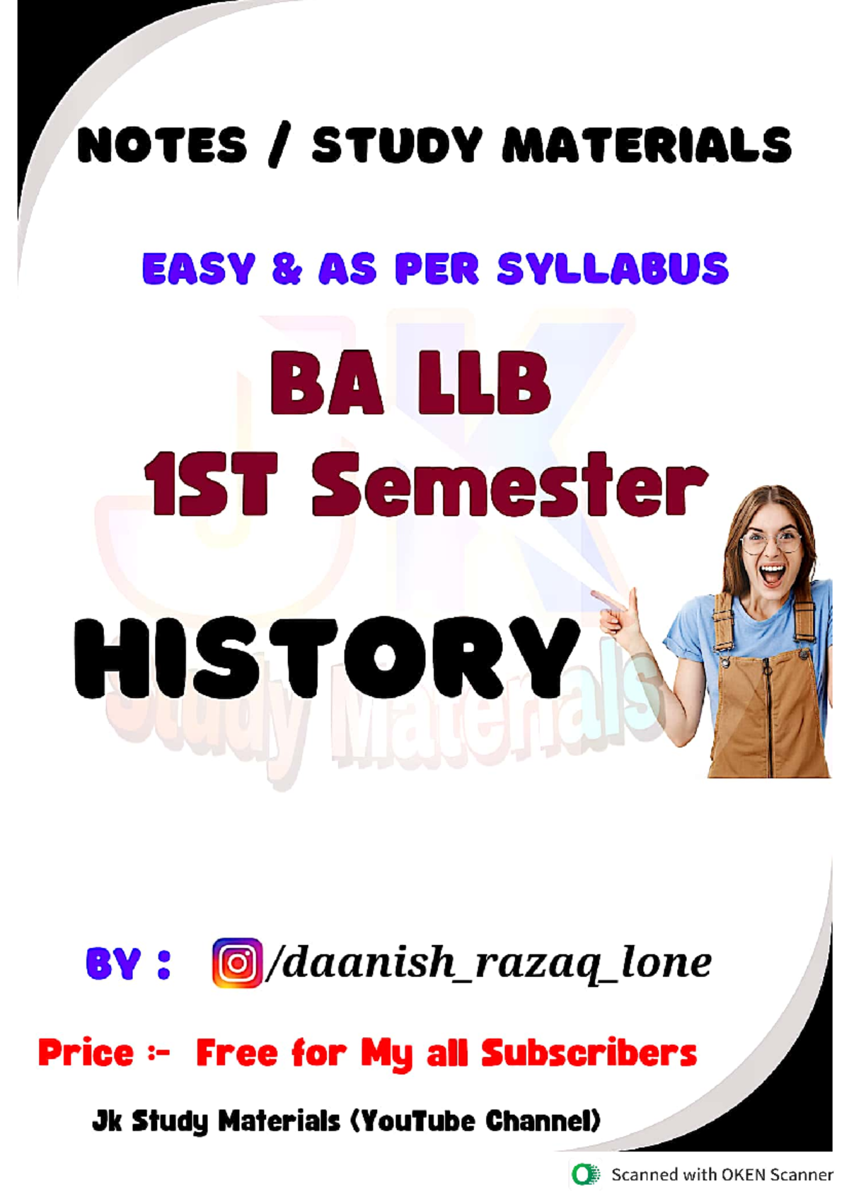 789116182 History Notes Ba LLB 1st Semester - NOTES I STUDY MATERIALS ...
