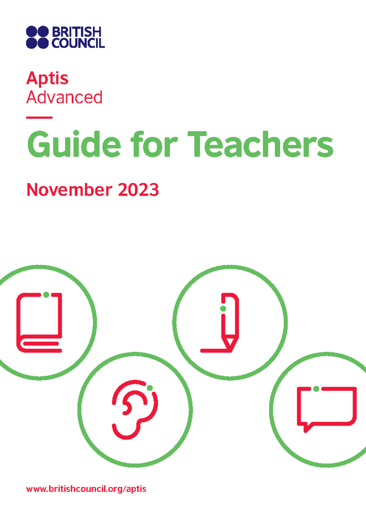 Aptis Advanced Guide for Teachers: Comprehensive 2023 Overview - Studocu