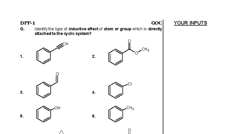 GOC Inductive Effects and Resonance Structures: Comprehensive Notes ...