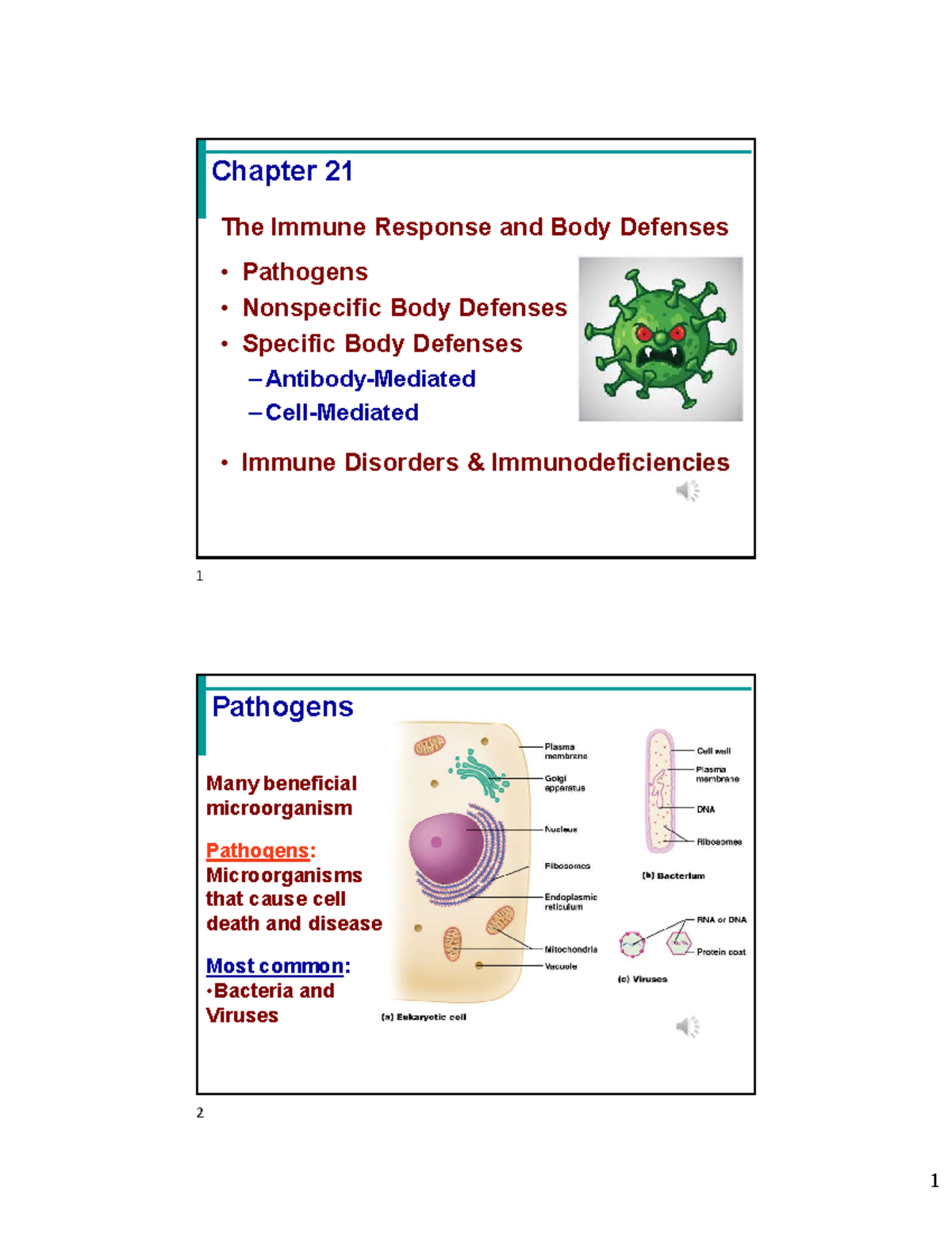 Immune Response Overview and Nonspecific Body Defenses (BIOL 101 ...