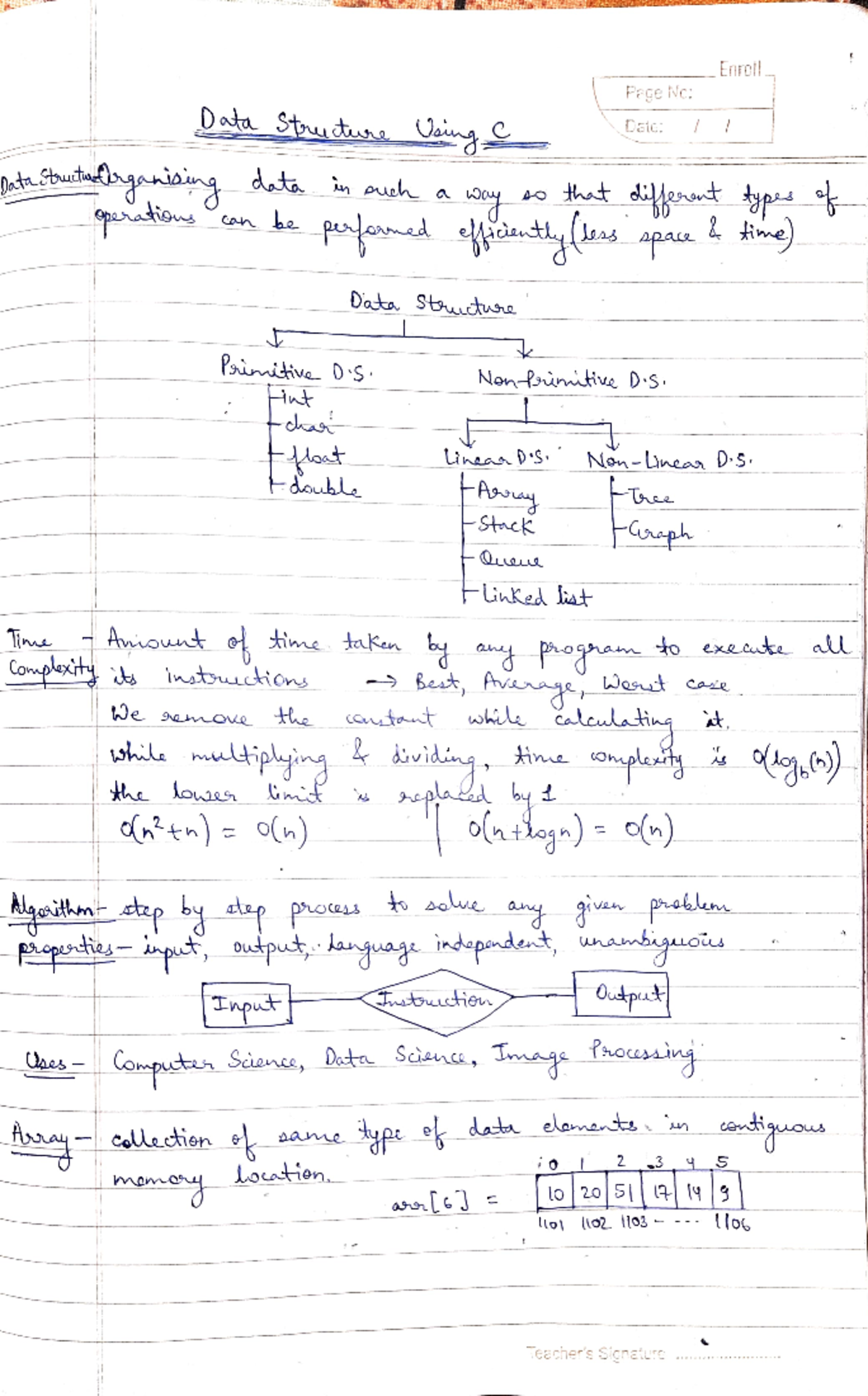 Data Structures DAA - Essential Notes and Concepts - Studocu
