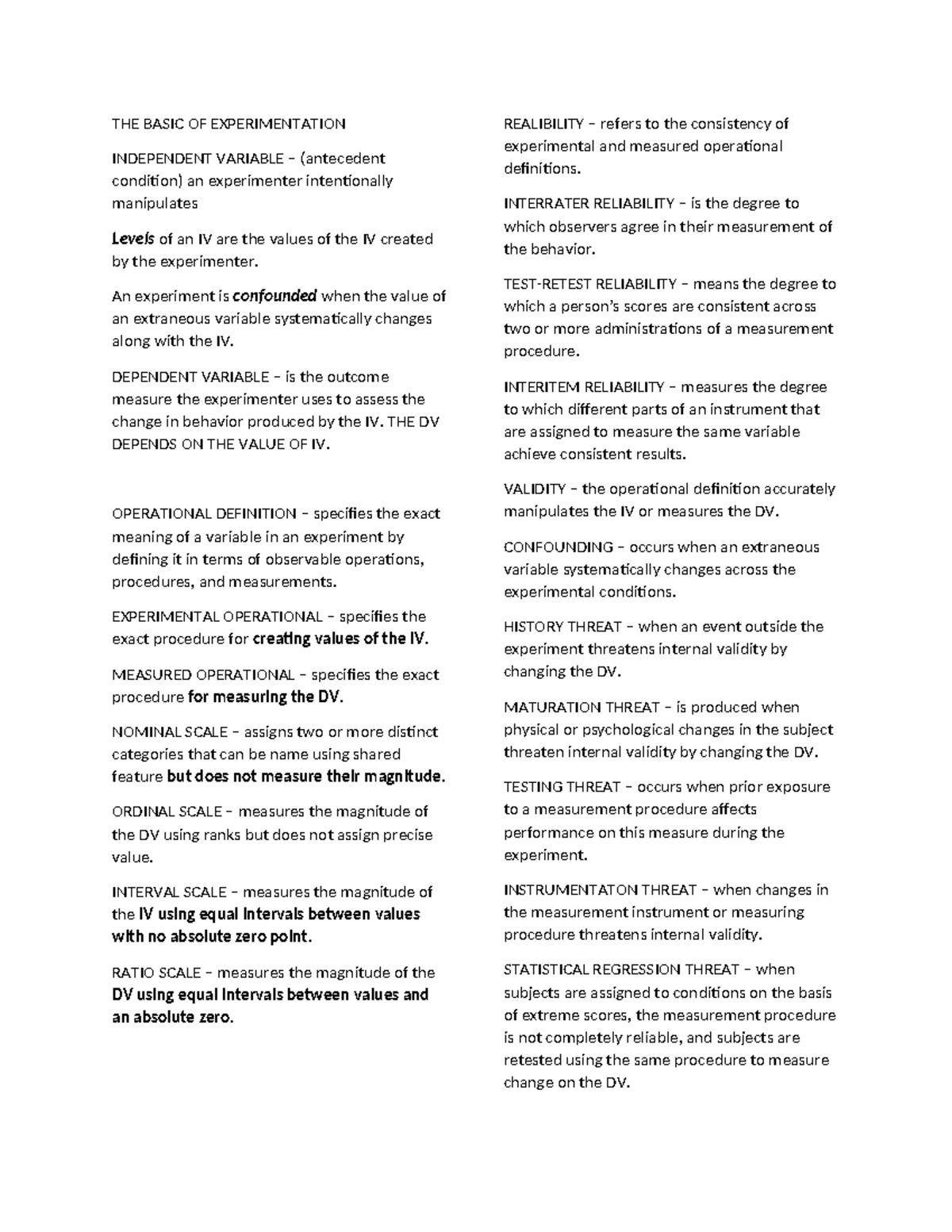 Experimentation Basics: Understanding IV, DV, and Threats to Validity ...