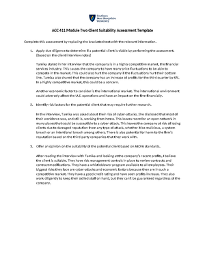 IDS 403 Module One Activity - IDS 403 Module Two Activity Southern New ...