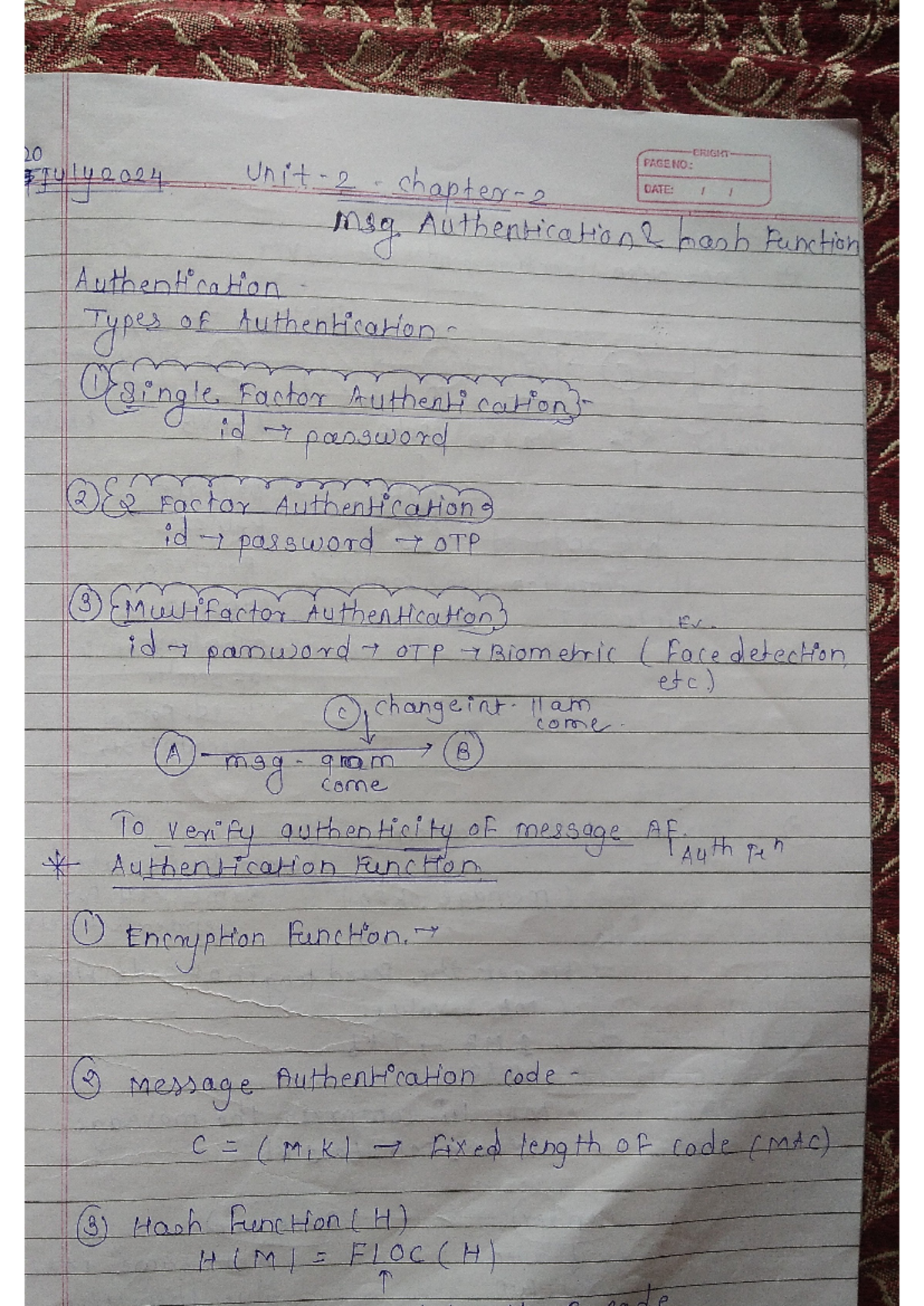 INS 2 & 3 - Notes on Authentication, Encryption, and Security Concepts ...