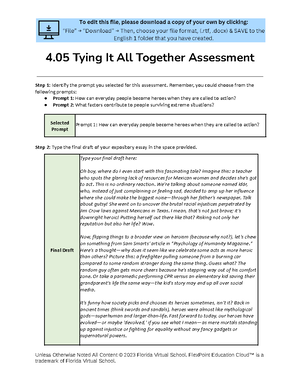4.02 Organize to Inform - 4 Organize to Inform Step 1: Identify the ...