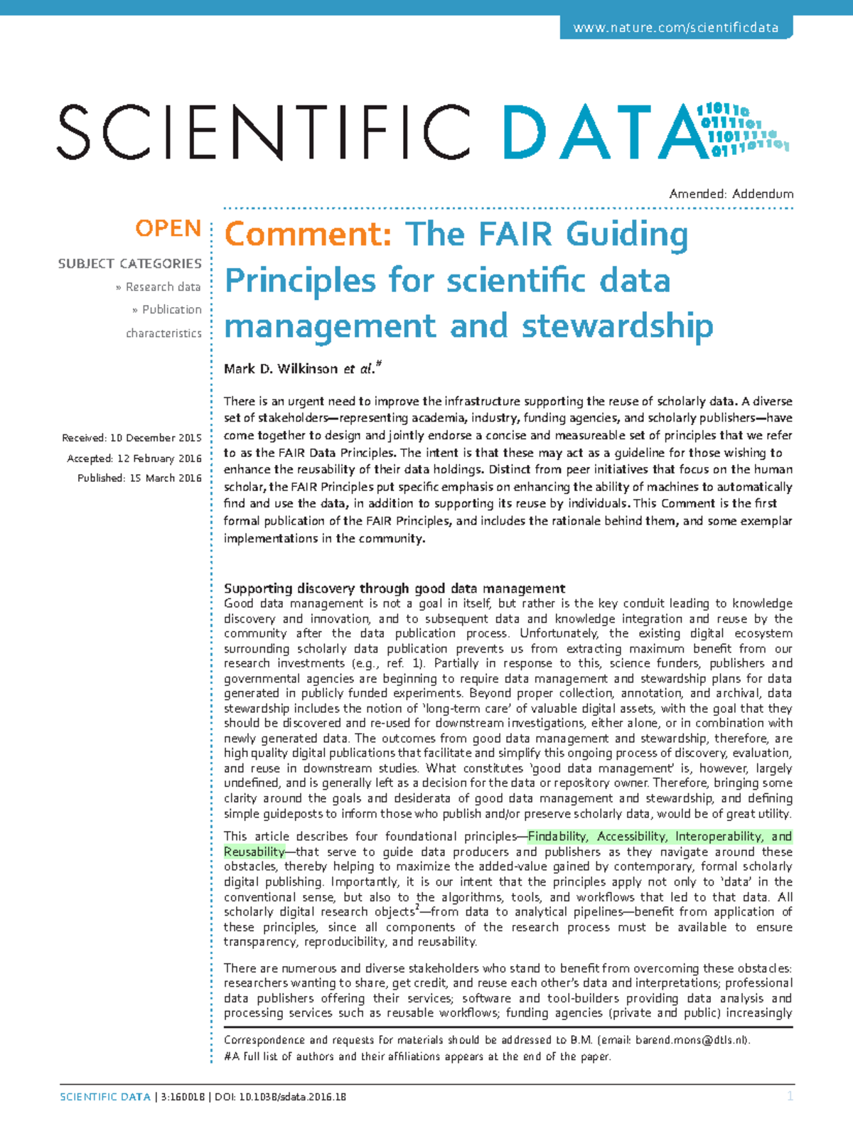 FAIR Data Principles: Essential Guidelines for Data Management ...