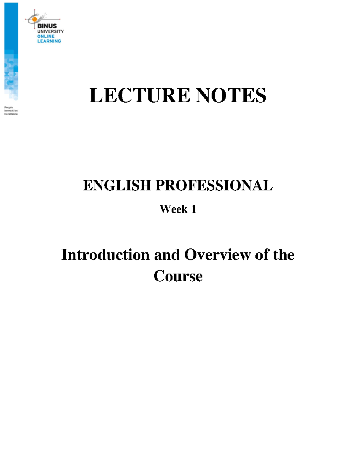 ENGL6131 - Lecture Notes on English for Written Business Communication ...