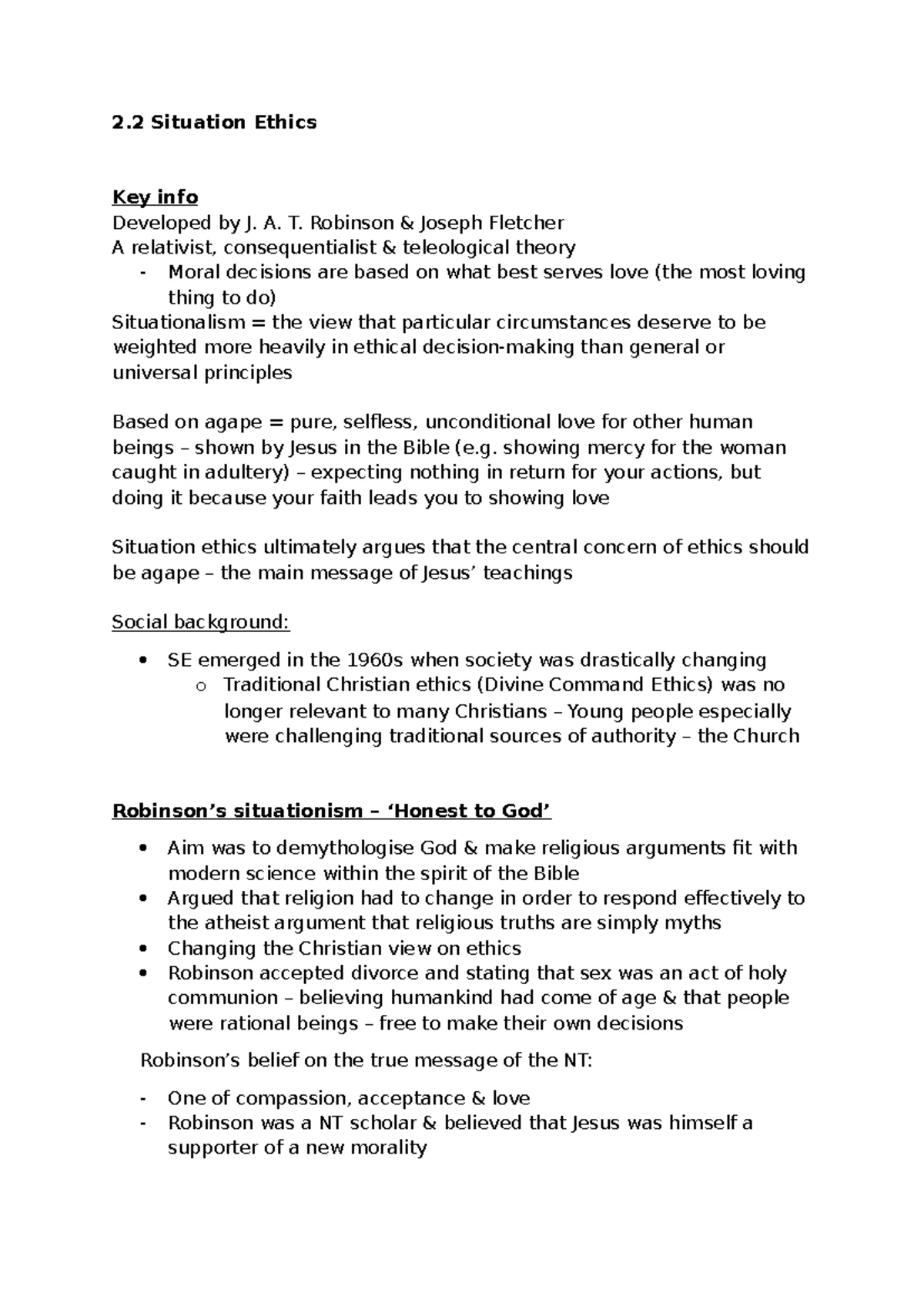 4.2 Relationship Between Religion & Morality: Key Thinkers & Theories ...