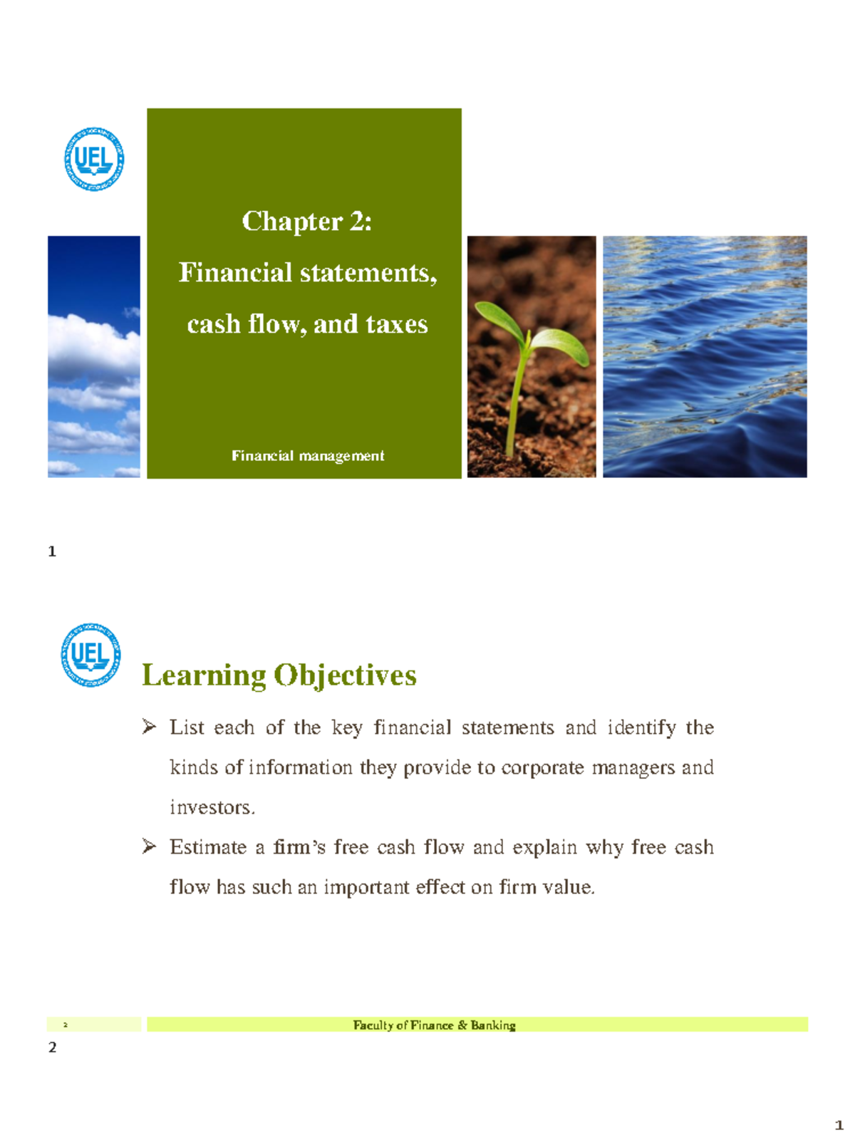 Chapter 2 - Chap 2 - Chapter 2: Financial statements, cash flow, and ...
