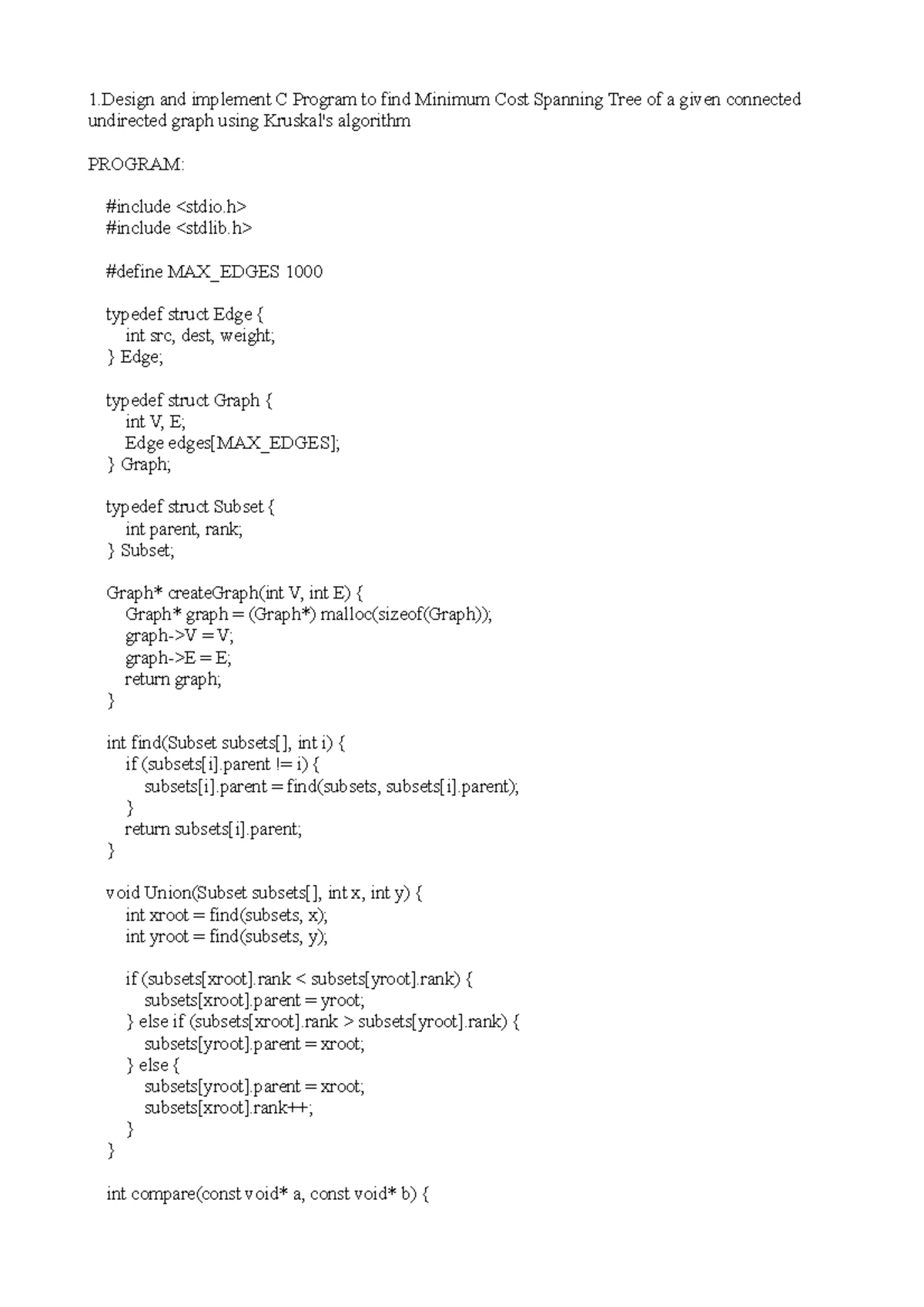 ADA LAB Manual (Pr): C Programs for Graph Algorithms and Dynamic ...